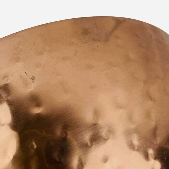 RARE Pier 1 Imports India Hammered Copper Nesting Bowl Set of 4 Stainless Steel - Picture 13 of 16